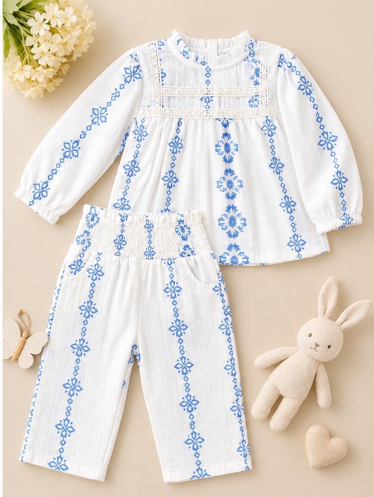 Royal Blue Lace Co-ord Set