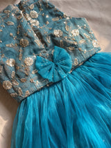Teal Bloom Lehenga