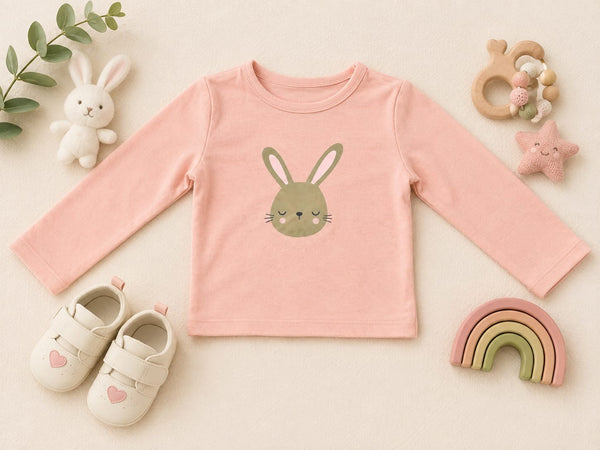 Snuggle Bunny Blush Cotton Tee