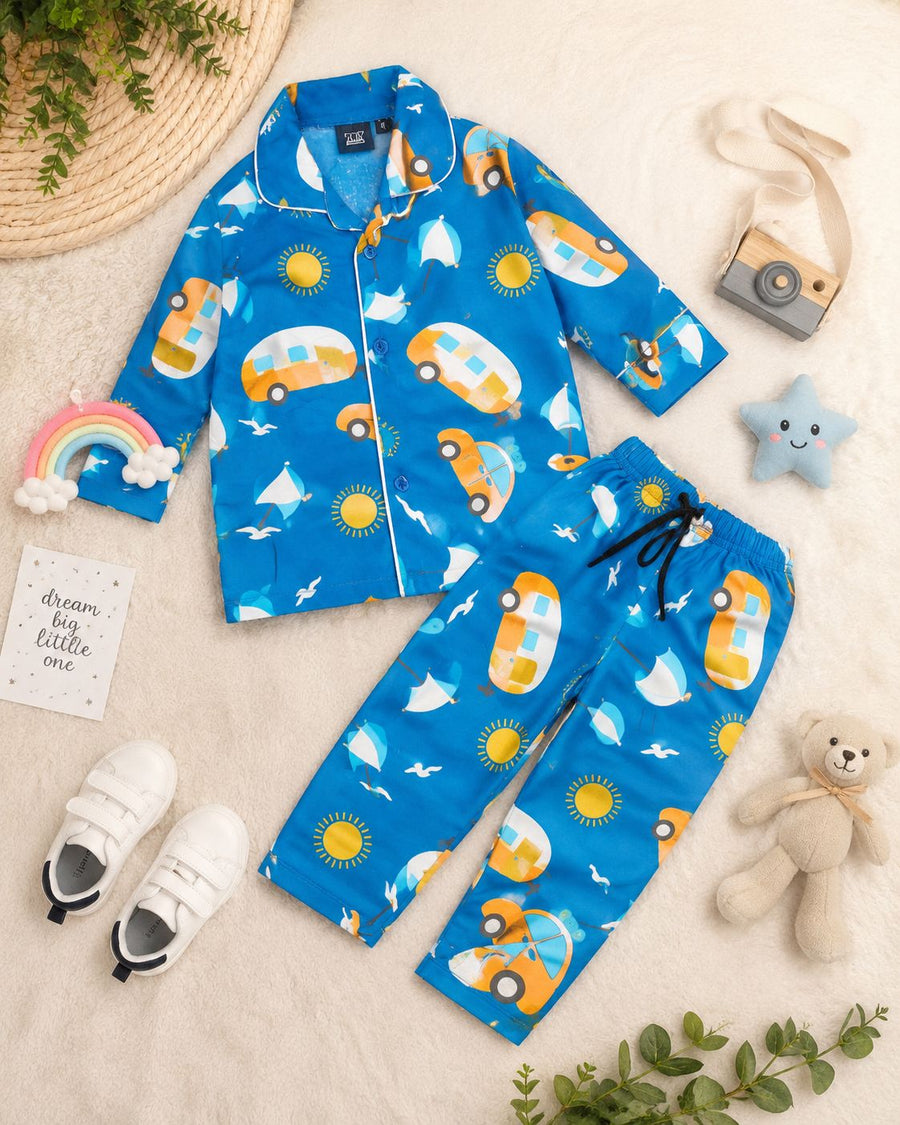 Camper Van Sunshine Cotton Nightsuit