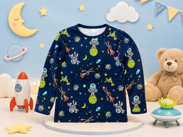 Galaxy Cadet Long Sleeve Cotton Tee