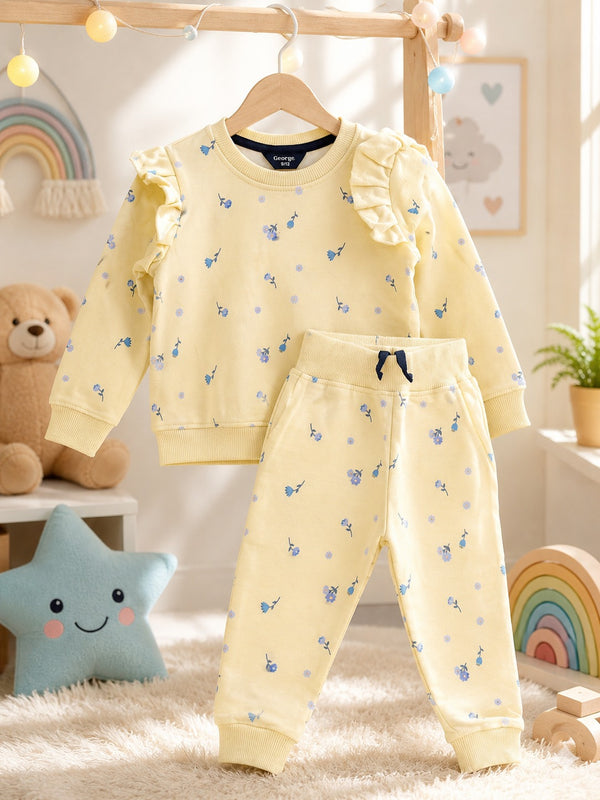 Buttercup Floral Ruffle winterwear