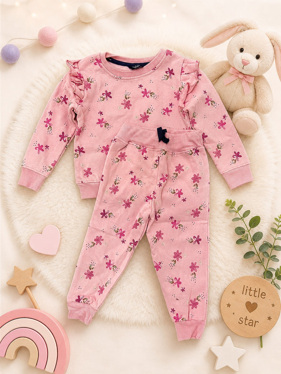Rose Floral Ruffle Nightsuit