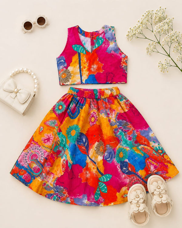 Gulmohar Splash Lehenga