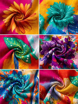 Gulmohar Splash Co-ord - Fabric Detail