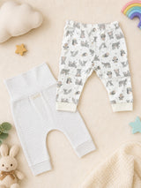 Arctic Animals & Breton Stripe 2-Pack Pajamas - Flatlay