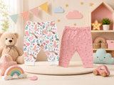Woodland Friends & Berry 2-Pack Pajamas - Flatlay