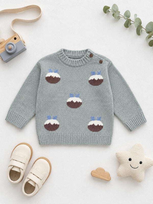 Sage Frost Pudding Knitted Sweater