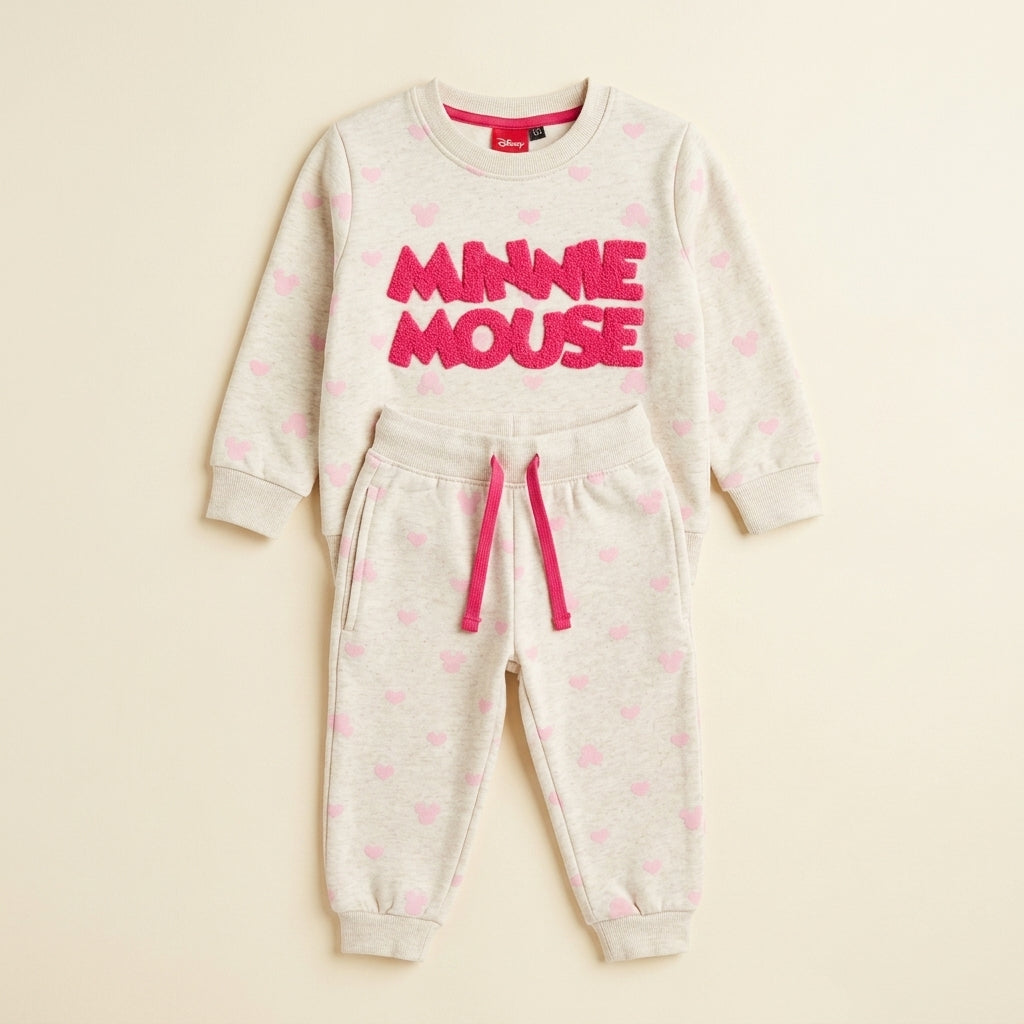 Minnie Hearts Fleece Tracksuit Set